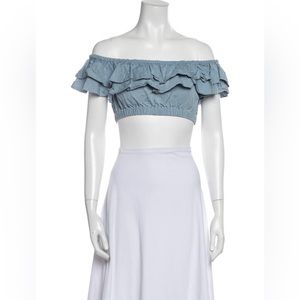 Brand New Suboo cropped denim top